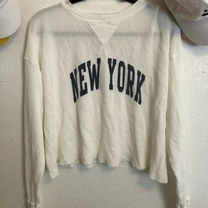 Brandy Melville NWOT thermal sweatshirt